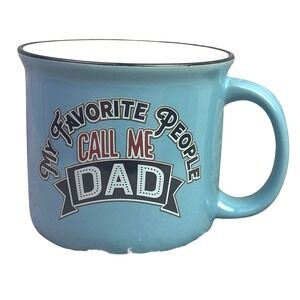 Dad Mug Enameled Camping‎ Coffee Cup NIB